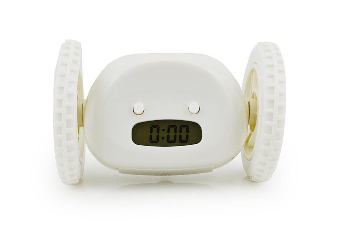 Rolling Loud Alarm Clock Runaway Bedside Mobile Clock for Deep Sleepers Home Decoration - Black V1263-JX-6726-1