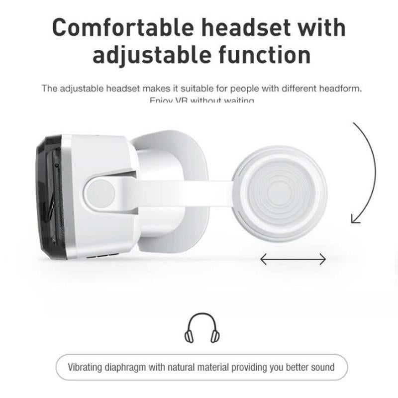 Wireless 3D VR Headset With Bluetooth - Compact V1263-JX-6784