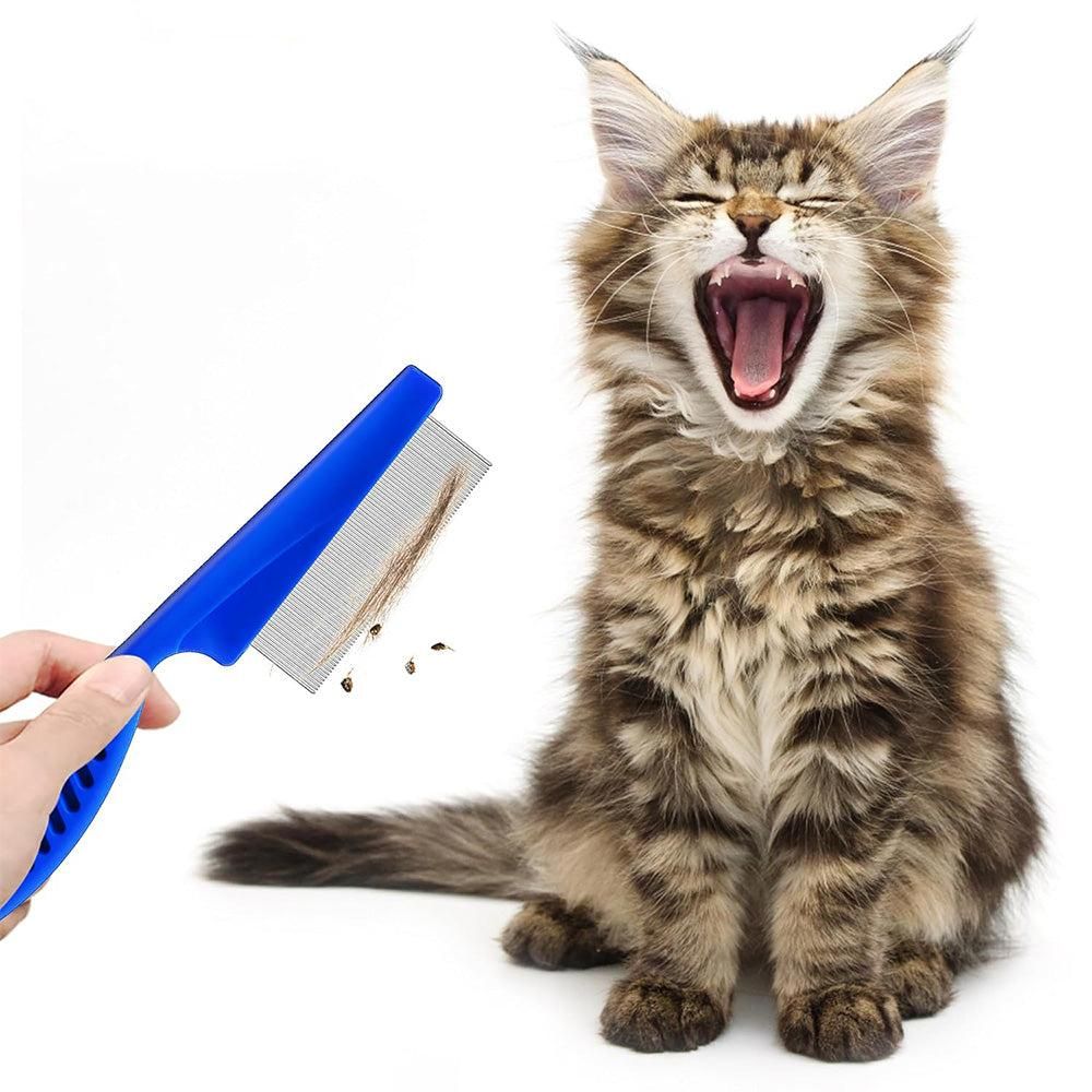5 Pcs Set Flea Lice Comb for Pets Stainless Steel Dog Cat Dematting Grooming Combs V1263-JX-6820