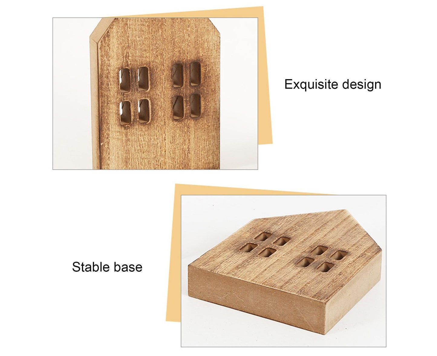 Miniature Wooden House-Brown L V1263-JX-685