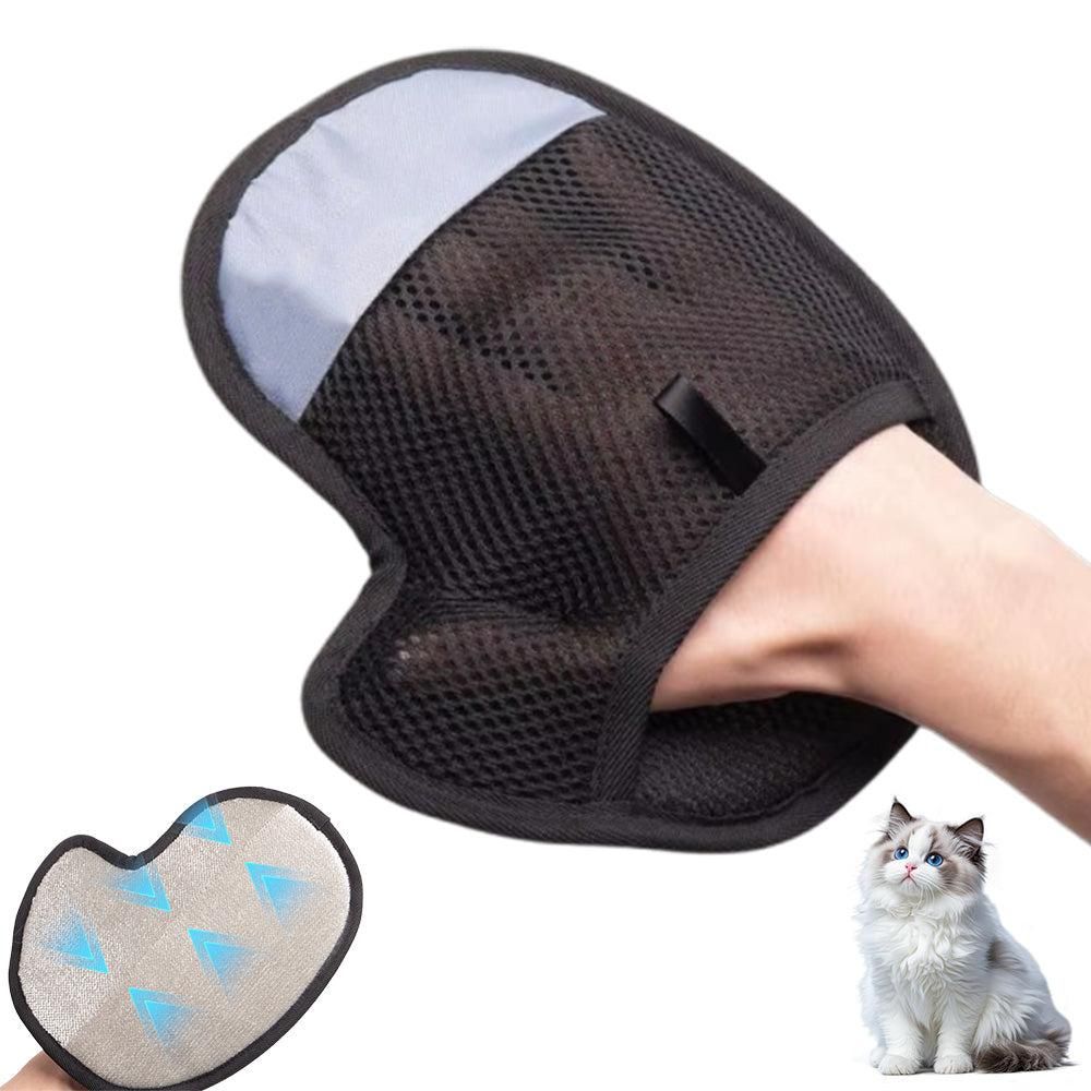 Pet Hair Removal Glove - Reusable 5-Finger Electrostatic Grooming Tool V1263-JX-6850