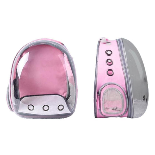 Expandable Travel Cat Backpack Carrier Polarized Tinted Bubble Window Pet Backpack Pink V1263-JX-6857