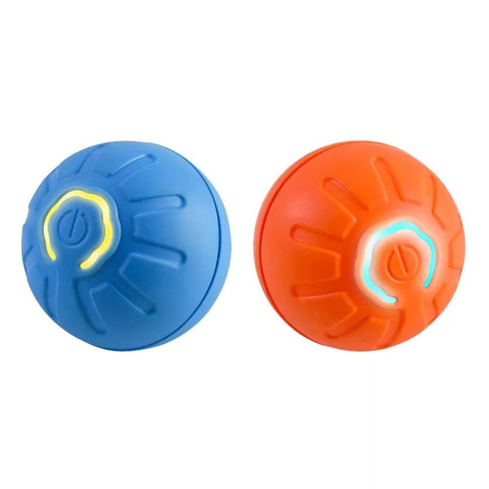 2Pcs 4.5CM Automatic Moving Ball Toy for Cats USB Rechargeable Interactive Vibrating Cat Toy V1263-JX-6870