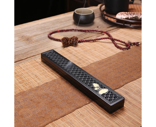 Incense Stick Holder-Black Little Flower V1263-JX-692