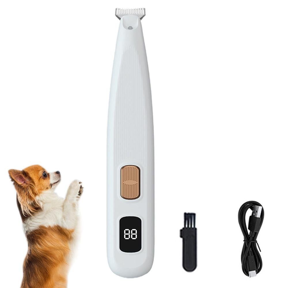 Cordless LED Dual-Speed Pet Paw Trimmer for Dogs & Cats Green V1263-JX-6935