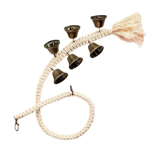 Dog Doorbell With 6 Extra Loud Bells Adjustable Doorbell Hanging Rope For Dog Training V1263-JX-6939