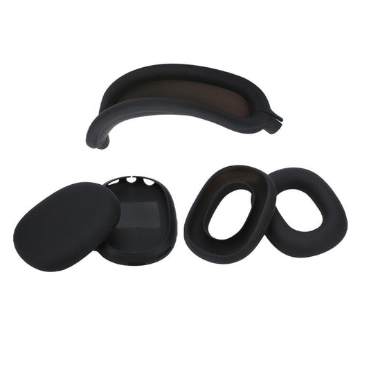 For Apple AirPods Max Headphones Protective Case Silicone Sleeves Full Set Cover Black V1263-JX-7021-1