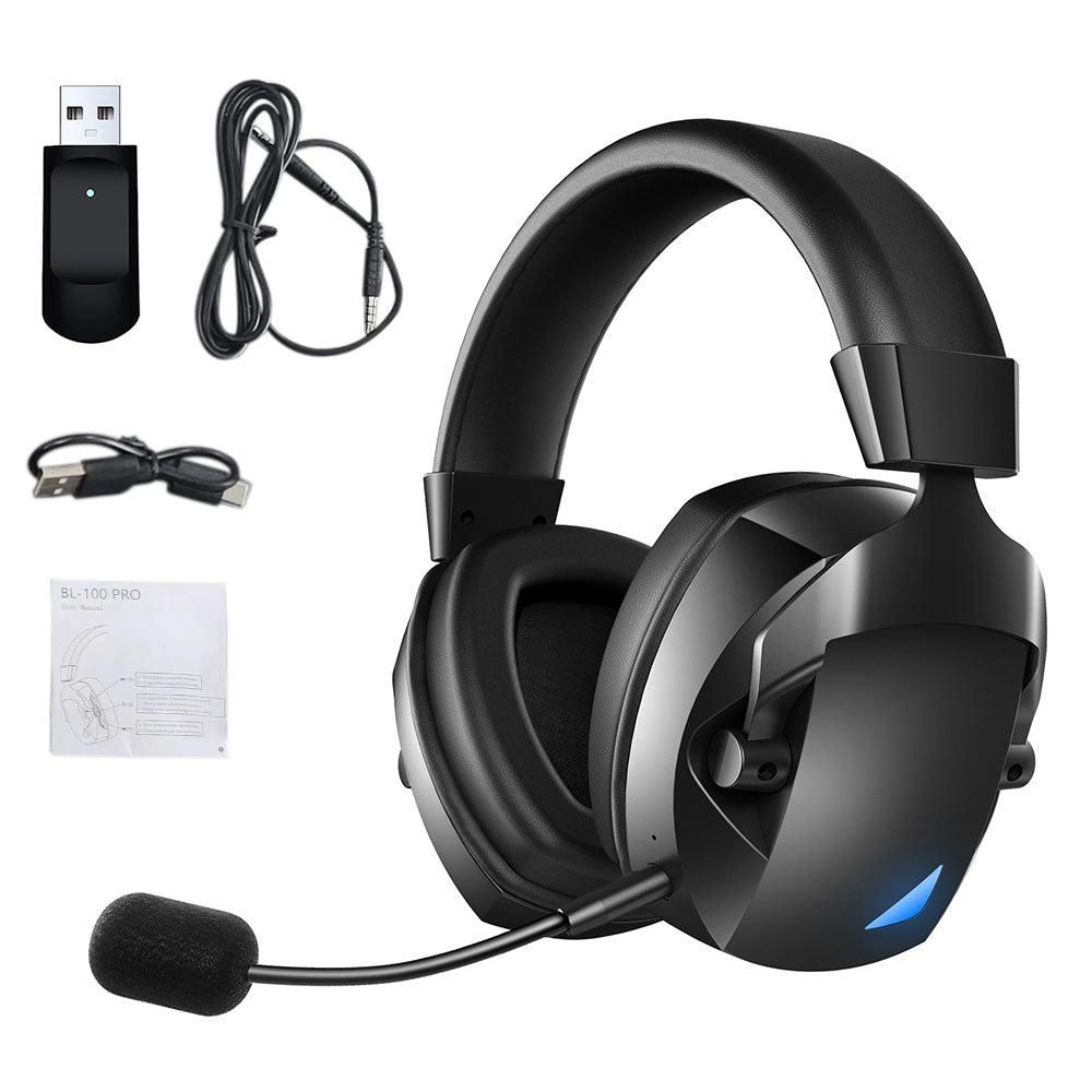 3-in-1 Wireless Gaming Headset 2.4G Bluetooth Computer Headphone with Mic for PS5 PS4 Console V1263-JX-7073