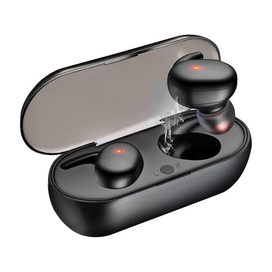 Bluetooth 5.0 Wireless Headphones TWS Earphones In Earbuds With Charging Case Black V1263-JX-7078