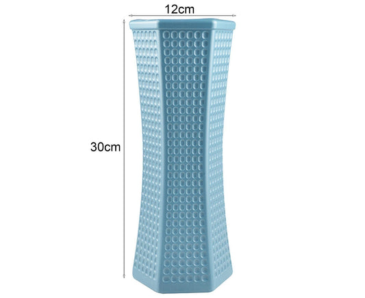 Geometric Decorative Vase-Blue V1263-JX-712