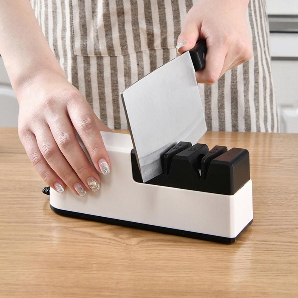 4-Grinding Electric Knife Sharpener USB Kitchen Scissor Sharpening Tool V1263-JX-7141