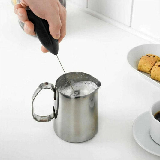 2Pcs Electric Mini Foamer Milk Frother Egg Beater Stirrer Whisk Mixer Kitchen Tool V1263-JX-7221