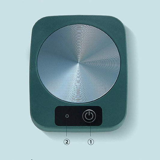 Electric Coffee Mug Warmer Milk Food Hot Plate Cup Warmer for Home Office Green V1263-JX-7229-3