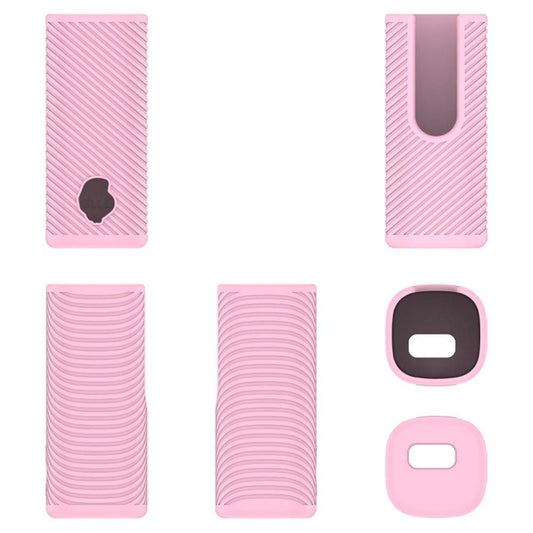 Soft Silicone Case for Skullcandy Dime Evo Wireless Earbuds Pink V1263-JX-7258-2