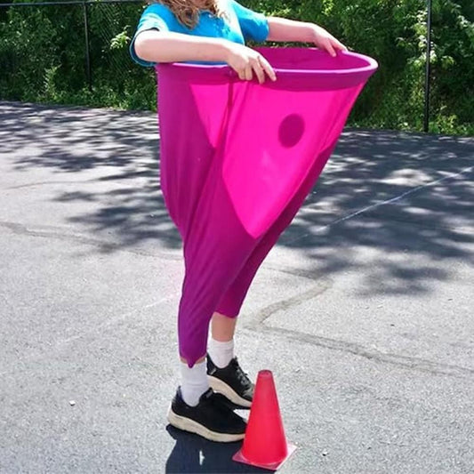 Granny Pants Yard Game Set with Giant Elastic Pants for Adult Outdoor Fun Magenta V1263-JX-7297-1
