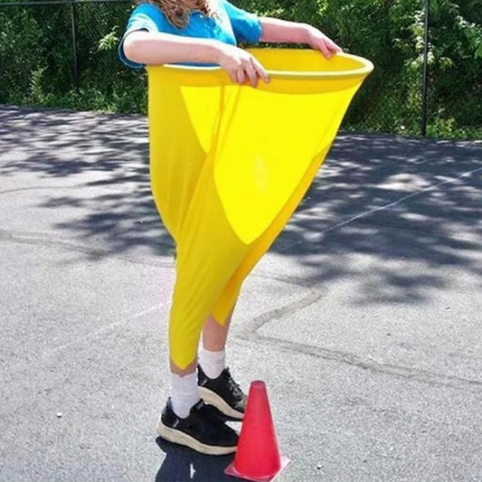 Granny Pants Yard Game Set with Giant Elastic Pants for Adult Outdoor Fun Yellow V1263-JX-7297-2