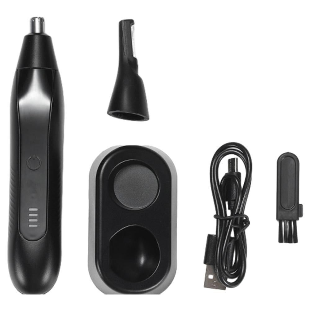 2-in-1 Electric Nose Hair Trimmer For Men Replaceable Eyebrow Body Hair Clipper V1263-JX-7318