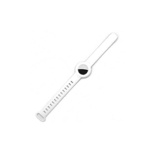 Silicone Airtag Wristband White V1263-JX-7331-1