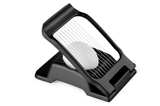 Aluminum Alloy Egg Slicer for Hard Boiled Eggs Strawberry Slicer for Salad-Black V1263-JX-7379