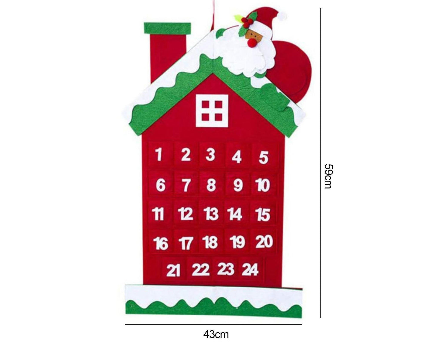 Xmas Tree Wall Calendar Fine Workmanship-B V1263-JX-747