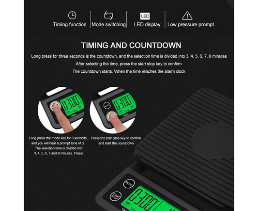 Electric Kitchen Scale - Coffee Scale - Mini Platform V1263-JX-759