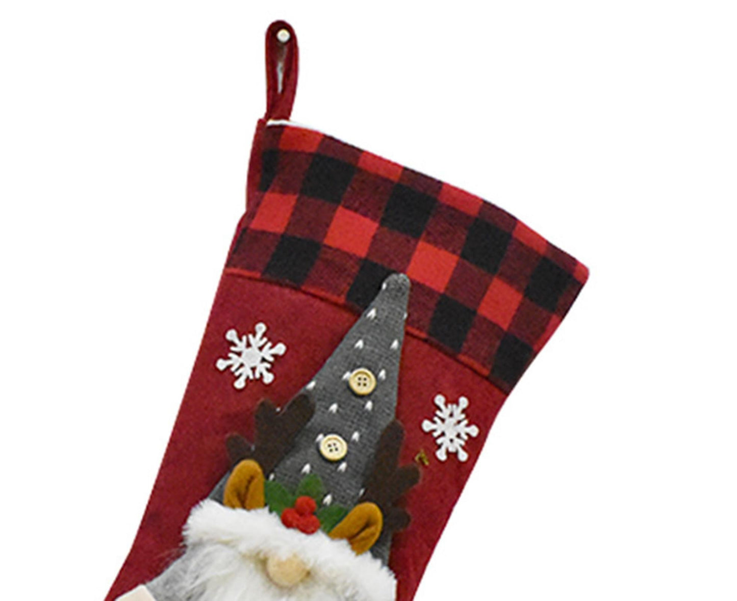 Xmas Stocking Knitted Hat babies Bag-Grey V1263-JX-812