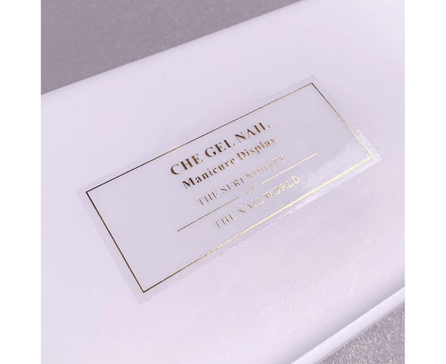 Nail Tools Box Nail Accessories Organizer Plastic Storage-White V1263-JX-830