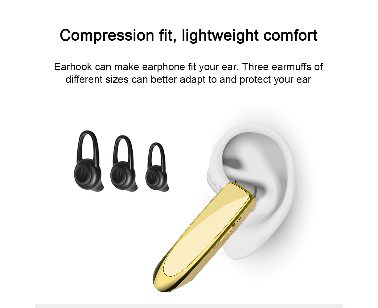 Bluetooth Earpiece V4.1 Wireless Handsfree Headset 30Days Standby Time V1263-JX-86