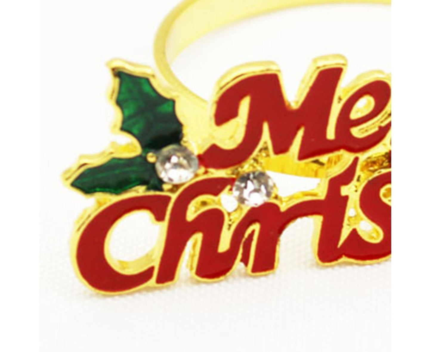6Pcs Deer Shape Napkin Ring Christmas Style - Imitation Gold V1263-JX-887