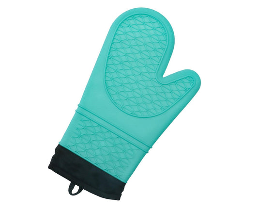 1Pc Oven Mitt Silicone Extra Length - Green V1263-JX-902