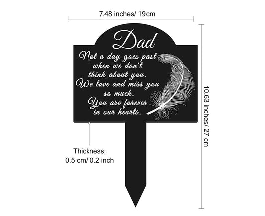 Garden Plaque Memorial Remembrance Stake - A V1263-JX-915