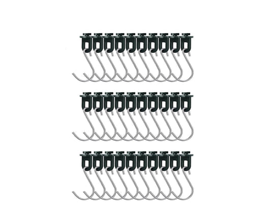 1 Set Plant Hanging Hook S-shaped - Green V1263-JX-929