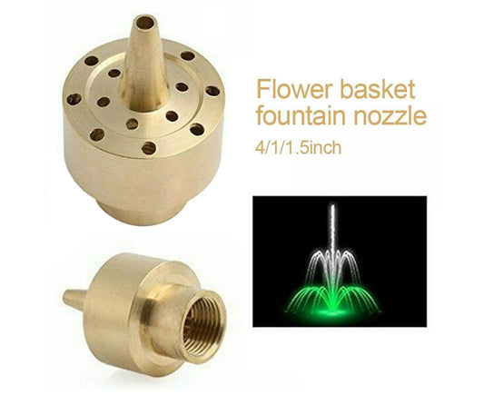 Garden Yard Pond Fountain Water Landscape Brass Nozzle Spray Sprinkler Head-1-1/2inch V1263-JX-980