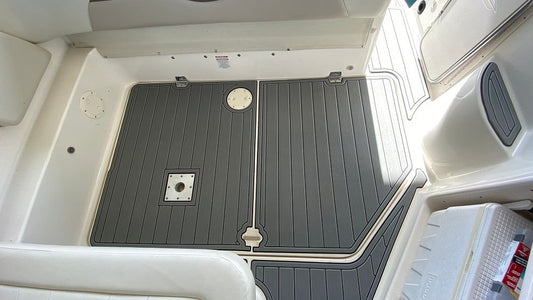 2006 Chaparral 280 Swim Platform Cockpit Boat EVA Foam Teak Deck Floor Pad Mat SeaDek MarineMat Gatorstep V1264-20260420-V028