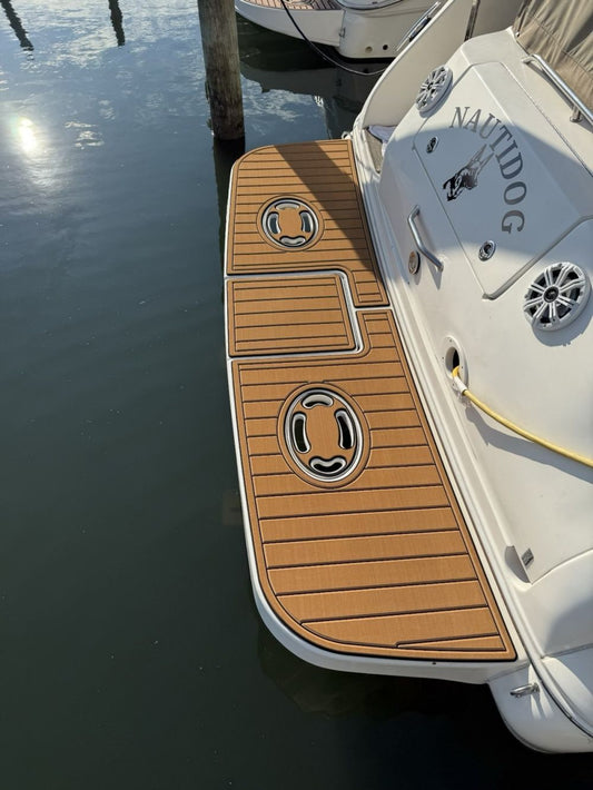 Sea Ray 310 Sundancer Swim Platform Pad Boat EVA Foam Faux Teak Deck Floor Mat SeaDek MarineMat Gatorstep V1264-20260422-V060