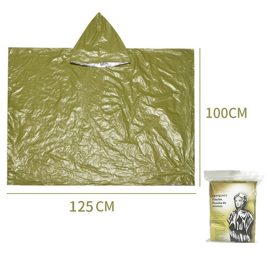 Outdoor Emergency Waterproof Insulated Raincoat, Portable Folding Camping and Hiking Cold-Weather Raincoat - V1265-AU-056-LV