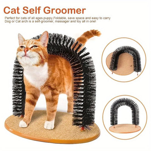 Multifunctional Cat Arch Scratcher, Durable Scratching Post, and Cat Grooming Toy V1265-AU-092