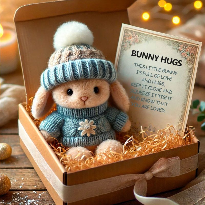 Hug Bunny Easter Gift Box - Blue V1265-CH-21