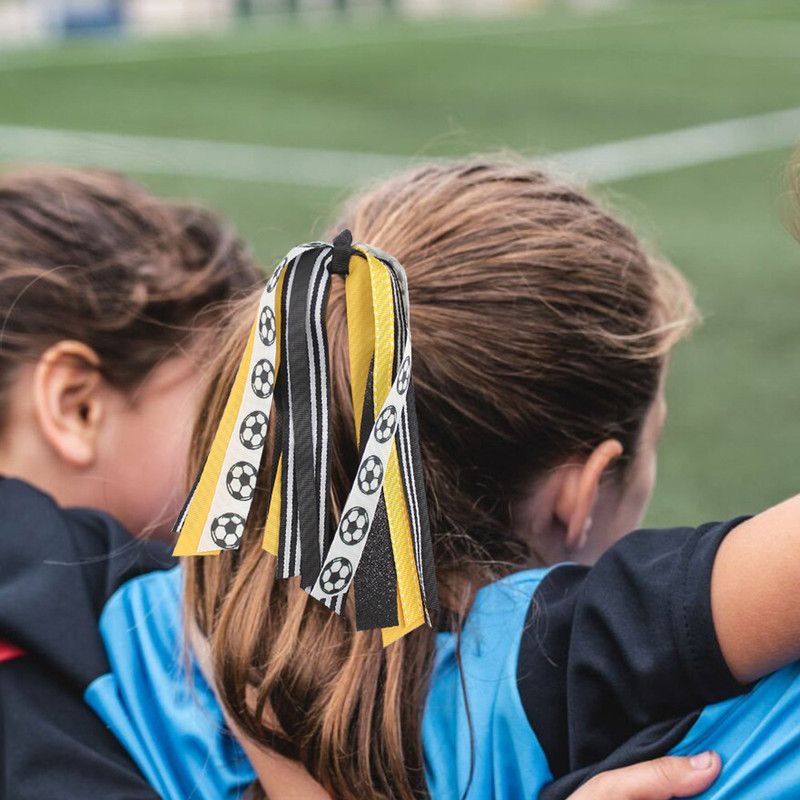 World Cup Soccer Cheerleader Ribbon Hair Tie V1265-NSPS-01