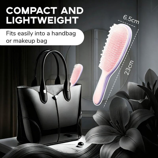 Detachable Silicone Cushion Massage Brush, Suitable for Dry and Wet Use, Unisex, Works on All Hair Types, V1265-PH082-ZIFEN