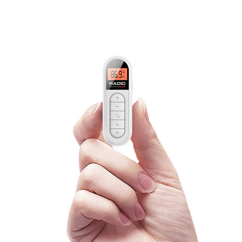 Rechargeable Portable Radio for Seniors - FM Tuning with Back Clip for Meetings V1265-YP-01