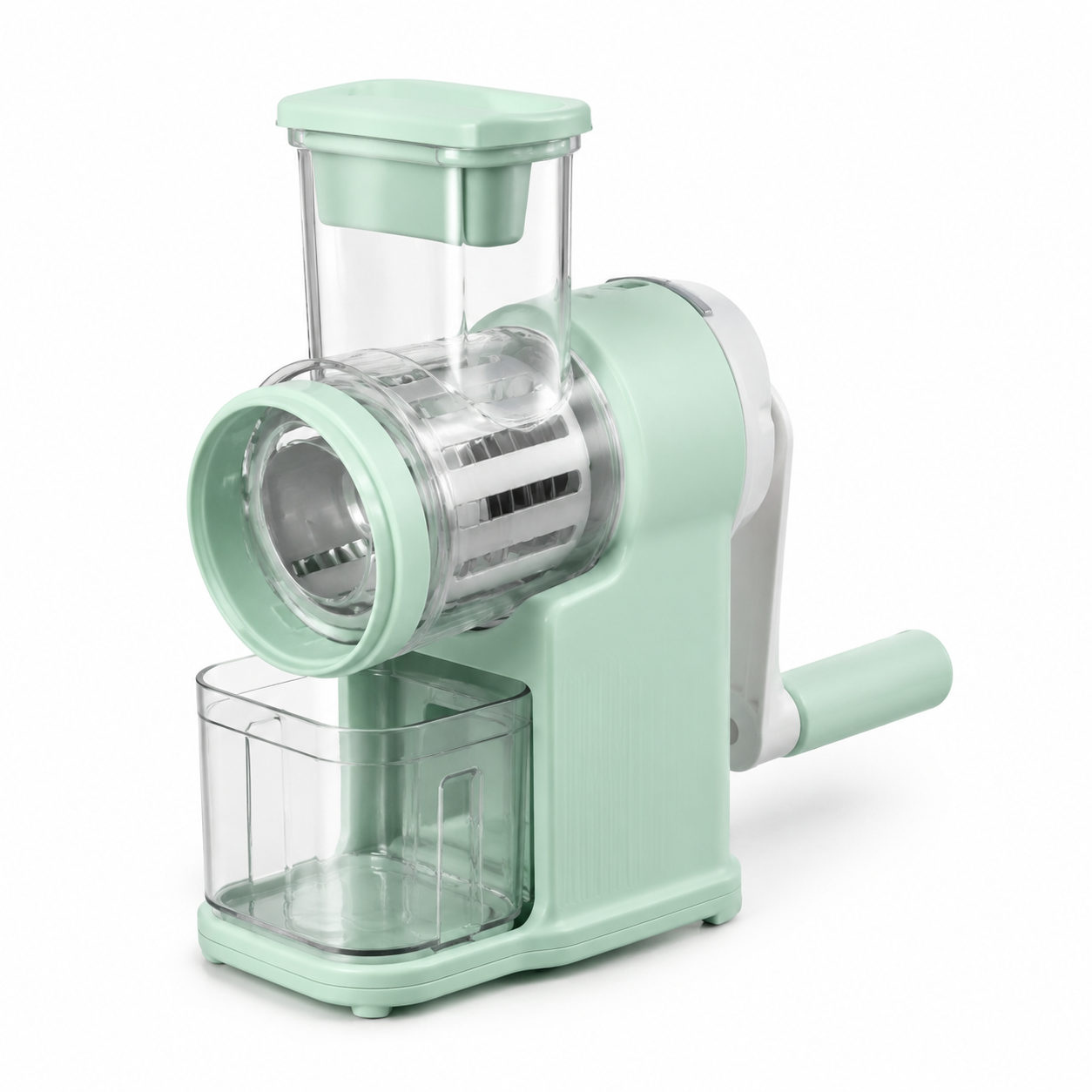 Rotary Cheese Grater & Vegetable Slicer, 4-in-1 Drum Blades, BPA-Free, Dishwasher Safe V1288-KIT-SLI-ROT-001