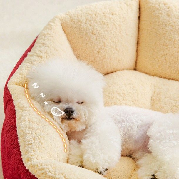 Four Seasons Universal Pet Bed, Soft Dog Cat Sofa Bed, Comfort Sleeping Nest for Teddy Bichon Small Dogs V1289-PET-BED-003