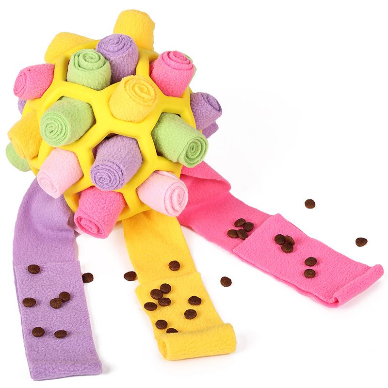 Snuffle Treat Dispensing Dog Puzzle Ball V1289-PET-TOY-008