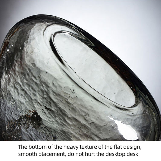 Glass Vase Transparent Hand Basket Living Room Flower Arrangement Creative Bag Fish Tank V1294-YM0512-221122LD04-2