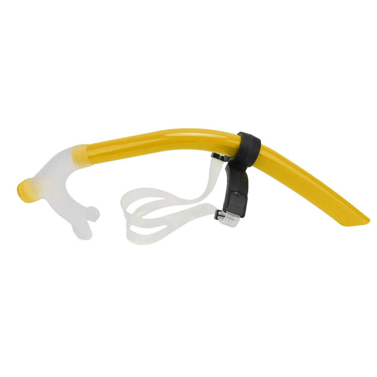 Swimming Snorkel Reduced Drag Silicone Swimming Breathing Tube with Adjustable Head Brace for Snorkeling V1294-YM0512-3111220290613