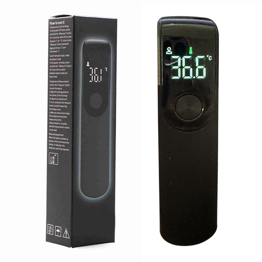 Forehead Thermometer Black Mini Portable Contactless Infrared Handheld Electronic Thermometer for Home V1294-YM0512-3111220296111