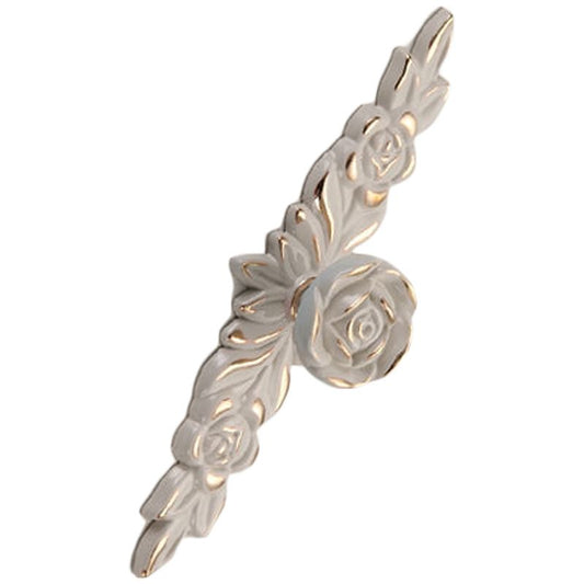 Euro Rose Cabinet Knobs Vintage Exquisite 3D Zinc Alloy Flower Drawer Pull Handles for Kitchen Bedroom and V1294-YM0512-3114220092313