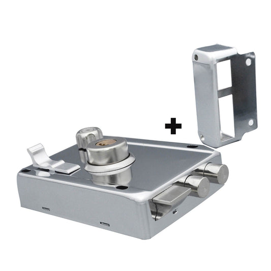 Household Lock Exterior Door Padlocks Gate Insurance Household Lock Kit Vintage Style with Deadbolt Cylinder V1294-YM0512-3114220093711