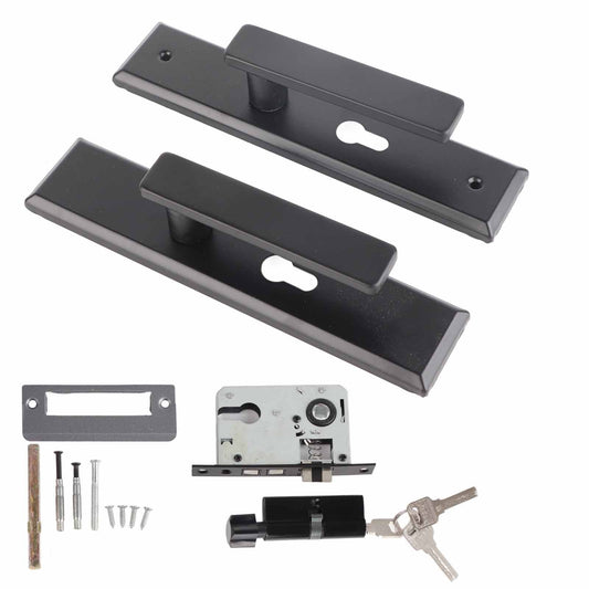 Universal Door Handle Lock Set Aluminum Alloy Mute Bedroom Door Lock for Home Household V1294-YM0512-3114220095211